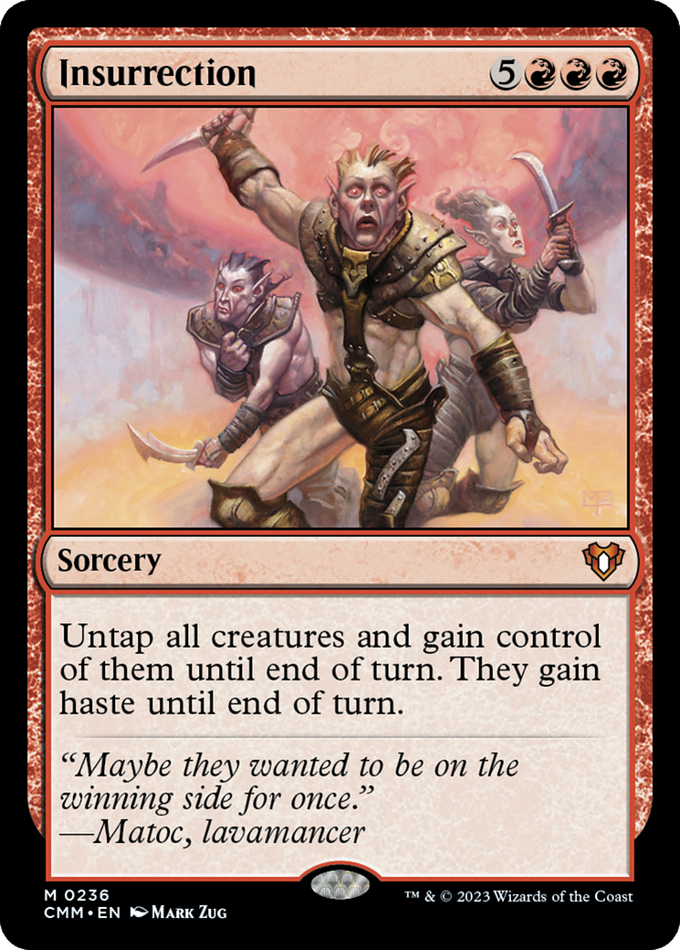 FOIL Insurrection (CMM-236) - Commander Masters - Magic The Gathering