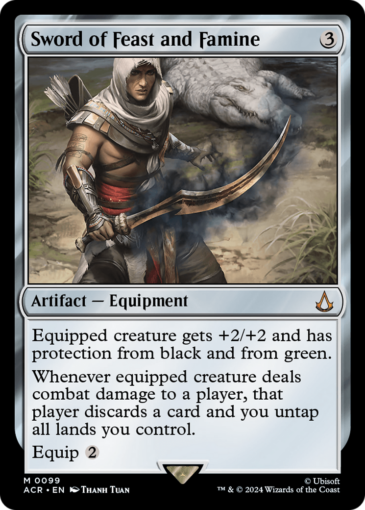 FOIL Sword of Feast and Famine (ACR-099) - Assassin's Creed - Magic The Gathering