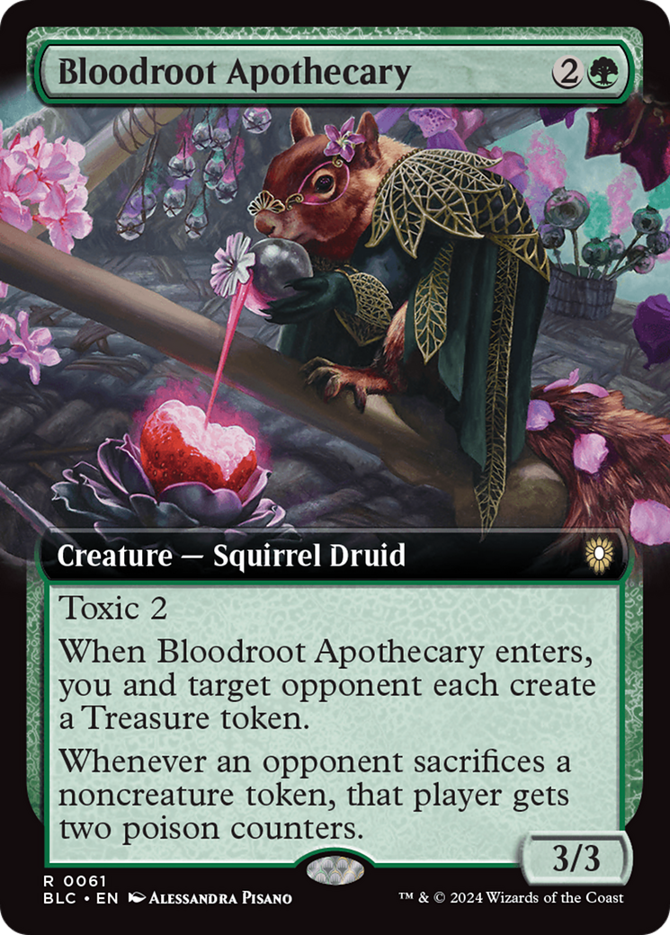Bloodroot Apothecary (BLC-061) - Bloomburrow Commander: (Extended Art) - Magic The Gathering