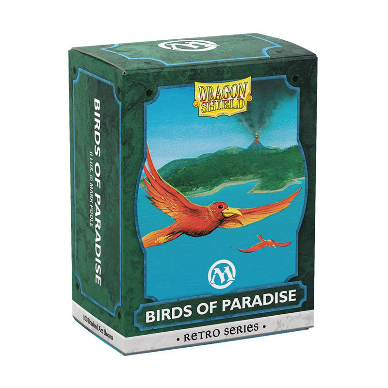 Dragon Shield Standard 100ct Matte Brushed Art Magic MTG Retro Series Birds of Paradise Sleeves