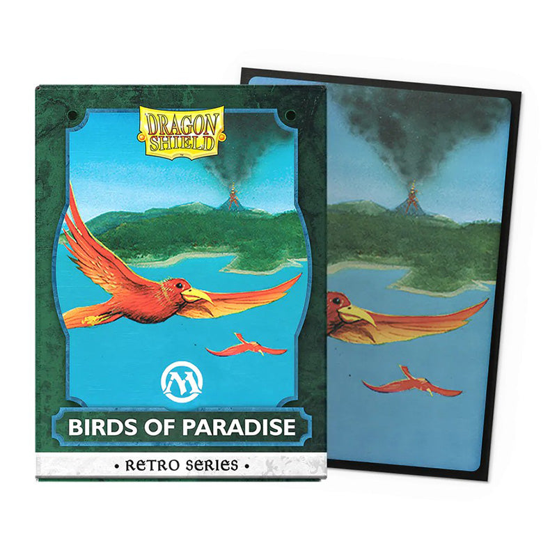 Dragon Shield Standard 100ct Matte Brushed Art Magic MTG Retro Series Birds of Paradise Sleeves