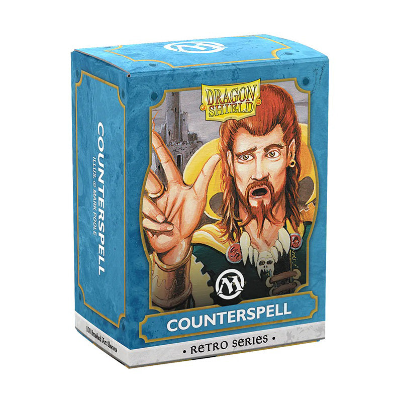 Dragon Shield Standard 100ct Matte Brushed Art Magic MTG Retro Series Counterspell Sleeves