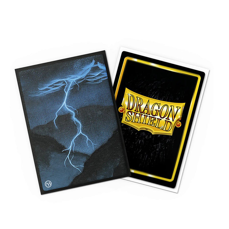 Dragon Shield Standard 100ct Matte Brushed Art Magic MTG Retro Series Lightning Bolt Sleeves