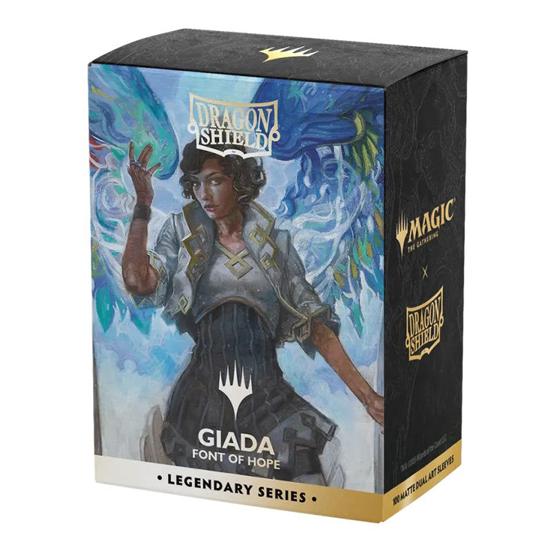 Dragon Shield Standard 100ct Matte Dual Art Magic MTG Legendary Series Giada Font of Hope