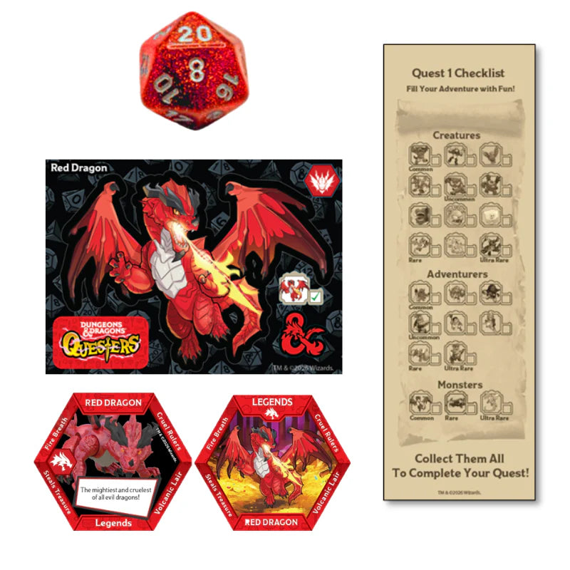 Dungeons & Dragons Questers Monsters Red Dragon 