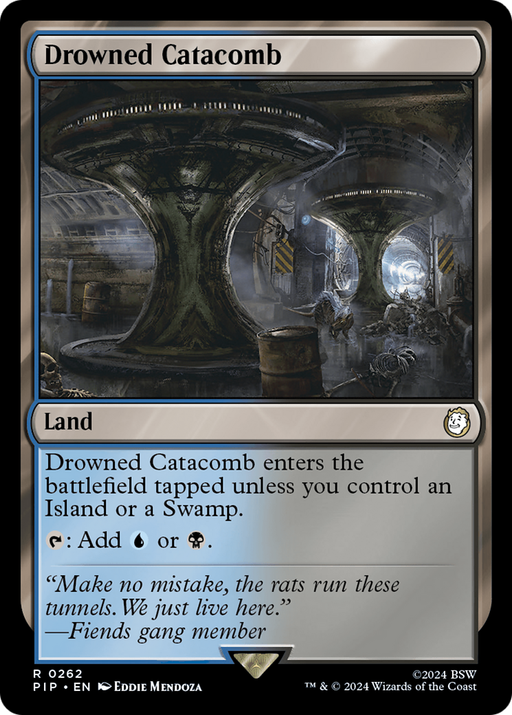 Drowned Catacomb (PIP-262) - Fallout - Magic The Gathering