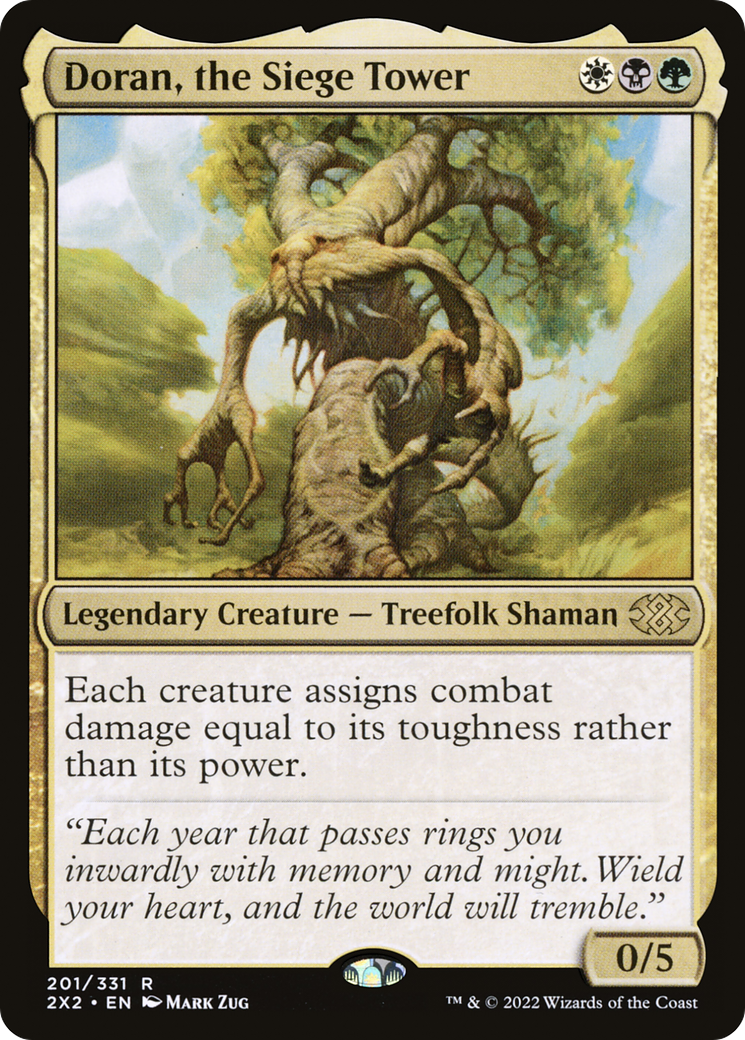 FOIL Doran, the Siege Tower (2X2-201) - Double Masters 2022 - Magic The Gathering