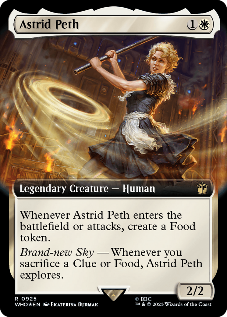 FOIL Astrid Peth (Extended Art) (Surge Foil) (WHO-925) - Doctor Who - Magic The Gathering
