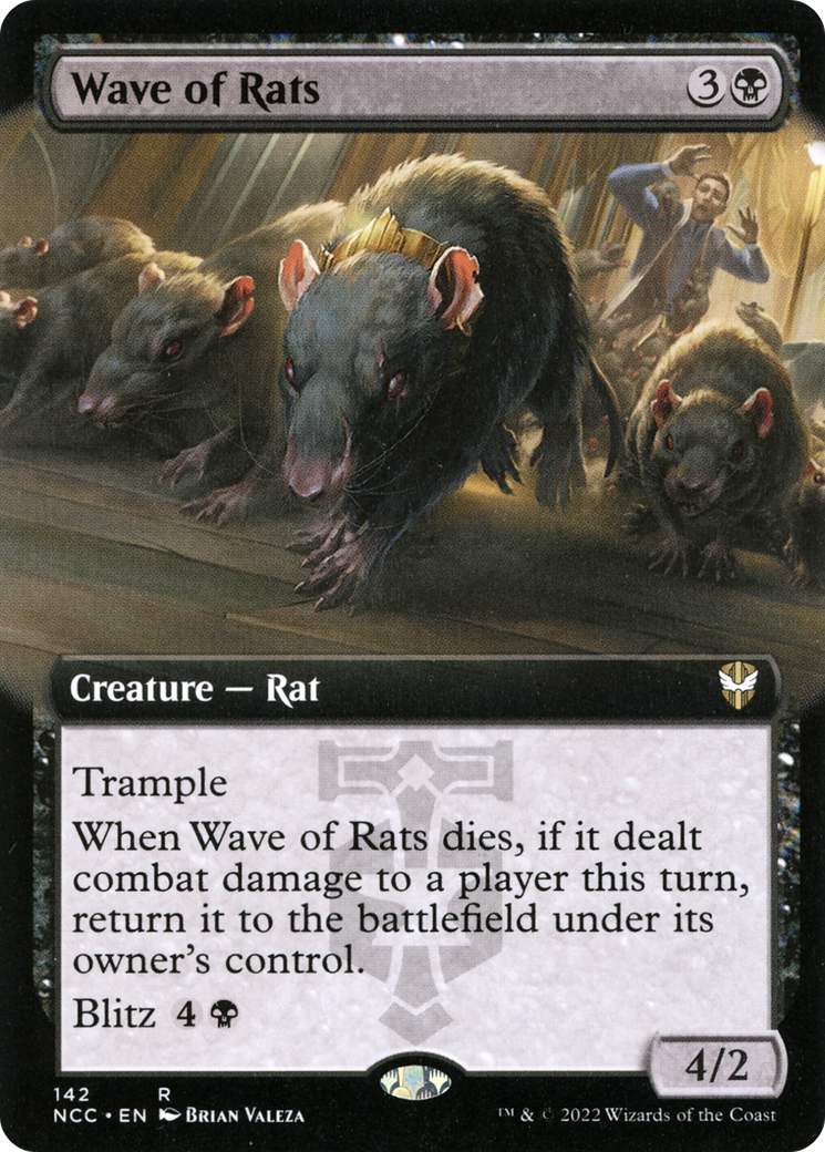 Wave of Rats (Extended Art) (NCC-142) - New Capenna Commander - Magic The Gathering