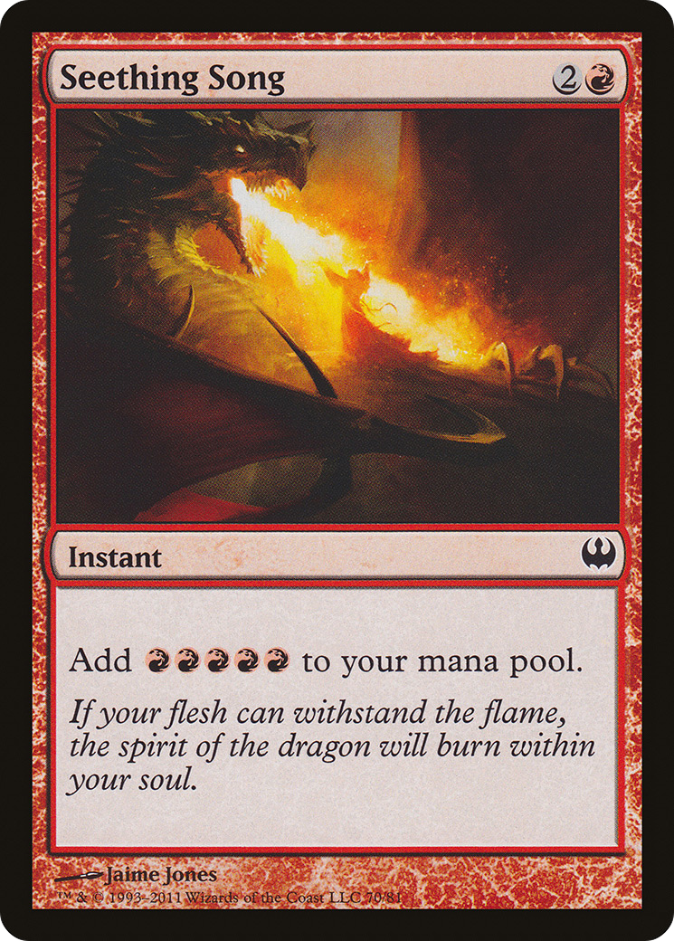 Seething Song (DDG-070) - Duel Decks: Knights vs. Dragons - Magic The Gathering