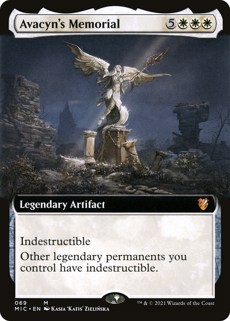 Avacyn's Memorial (Extended Art) (MIC-069) - Midnight Hunt Commander - Magic The Gathering