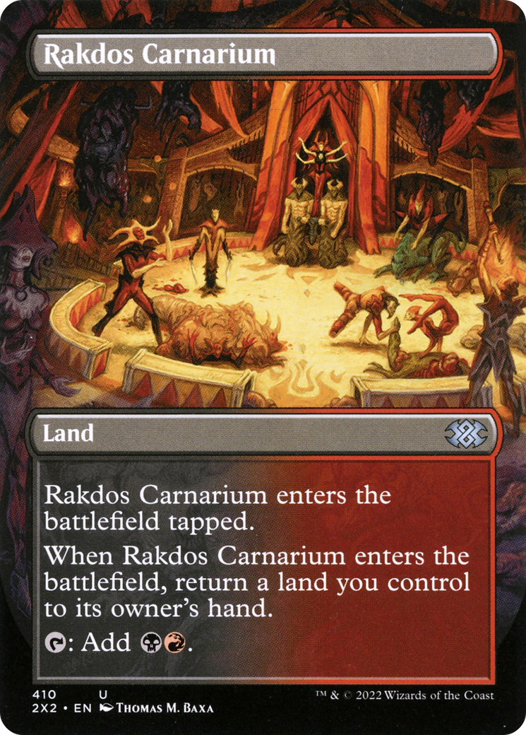 FOIL Rakdos Carnarium (Borderless) (2X2-410) - Double Masters 2022 - Magic The Gathering