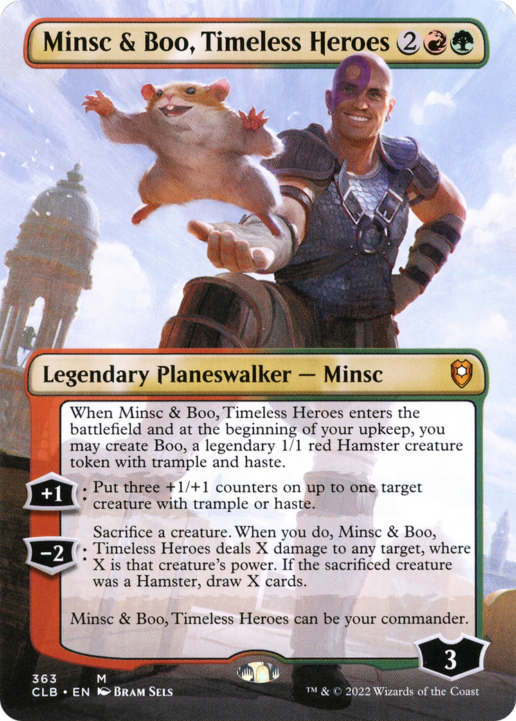 Minsc & Boo, Timeless Heroes (Borderless) (CLB-363) - Commander Legends: Battle for Baldur's Gate - Magic The Gathering
