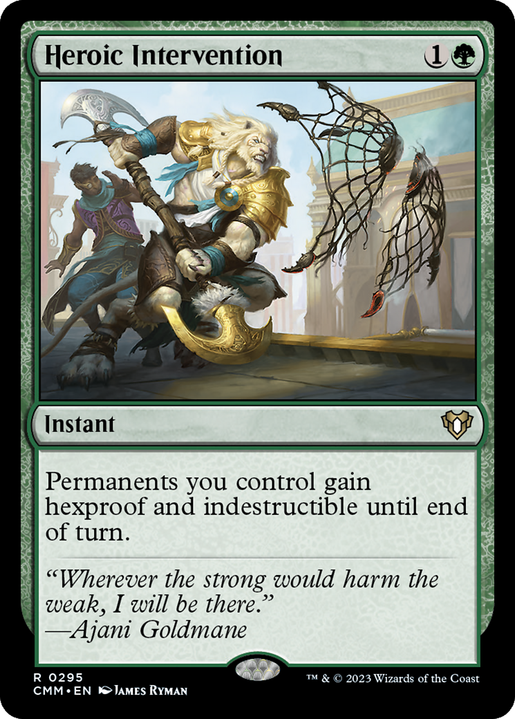 FOIL Heroic Intervention (CMM-295) - Commander Masters - Magic The Gathering