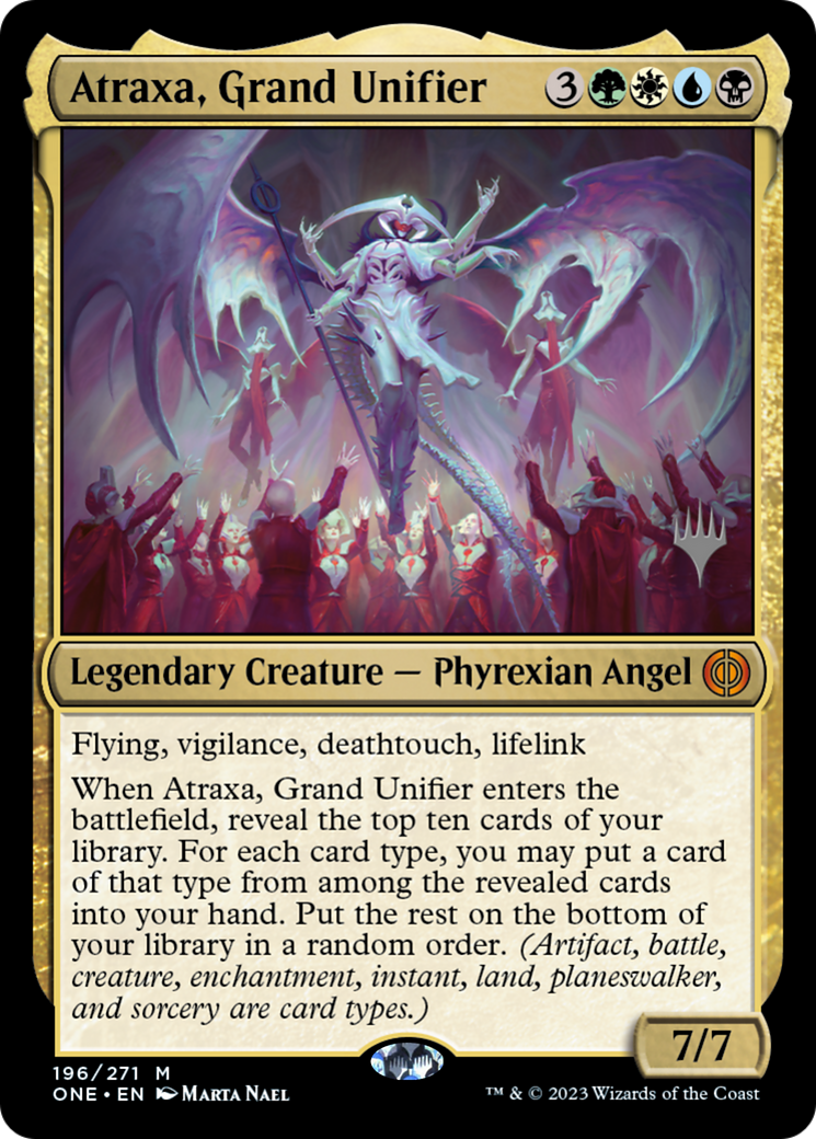 Atraxa, Grand Unifier (PPONE-196P) - Phyrexia: All Will Be One Promos - Magic The Gathering