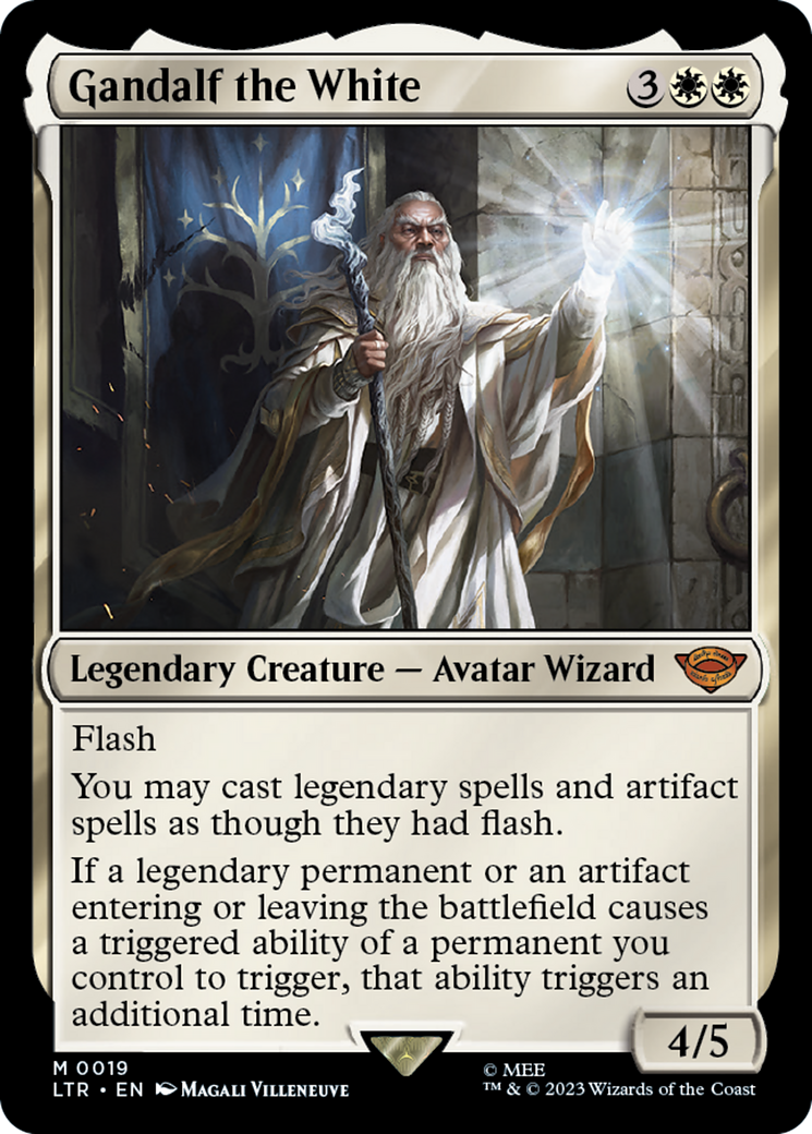 Gandalf the White (LTR-019) - The Lord of the Rings: Tales of Middle-earth - Magic The Gathering