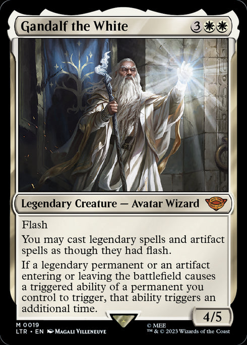 FOIL Gandalf the White (LTR-019) - The Lord of the Rings: Tales of Middle-earth - Magic The Gathering