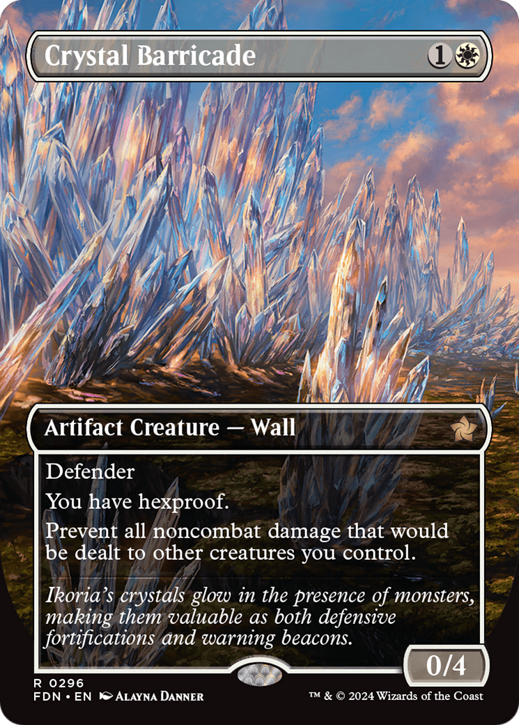 Crystal Barricade (FDN-296) - Foundations - Magic The Gathering