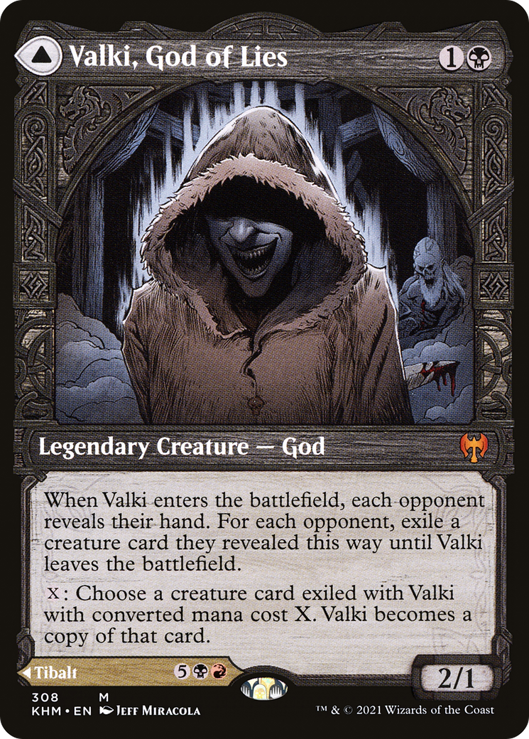 FOIL Valki, God of Lies (Showcase) (KHM-308) - Kaldheim - Magic The Gathering