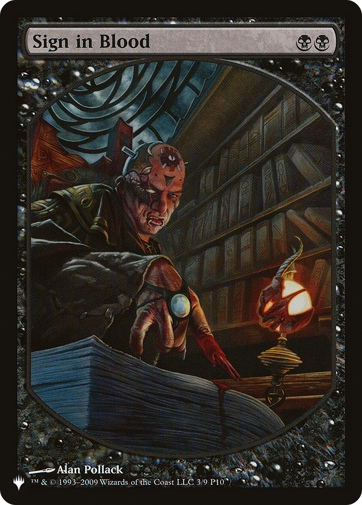 Sign in Blood (LIST-P10-3) - The List - Magic The Gathering