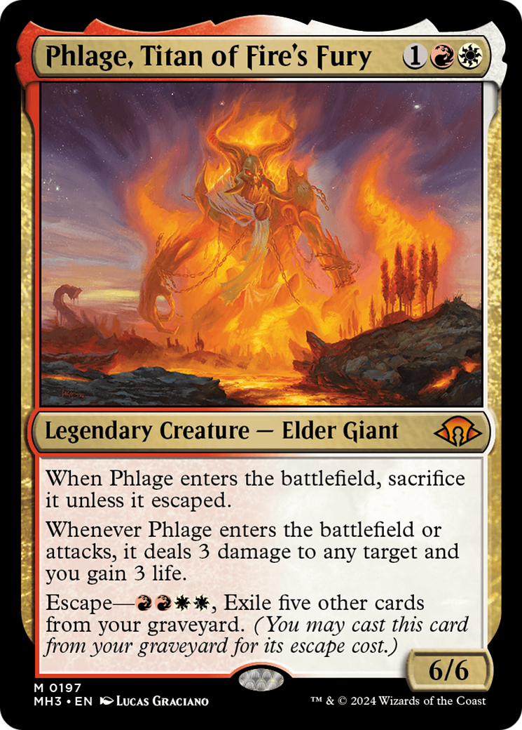 FOIL Phlage, Titan of Fire's Fury (MH3-197) - Modern Horizons 3 - Magic The Gathering