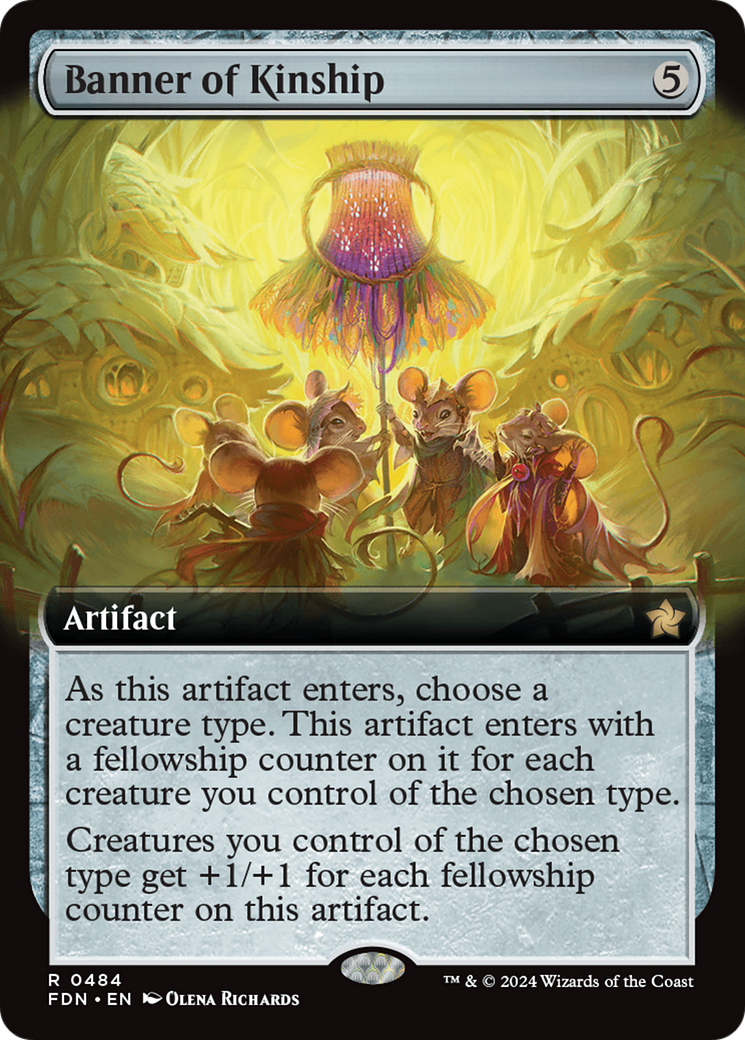 FOIL Banner of Kinship (FDN-484) - Foundations - Magic The Gathering