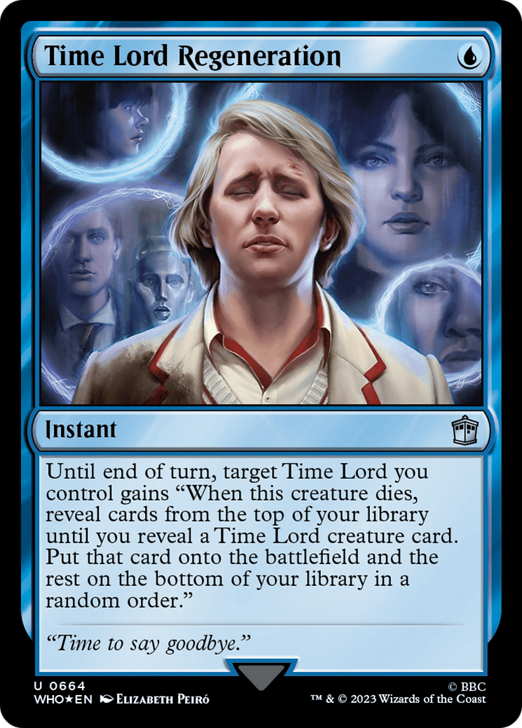 FOIL Time Lord Regeneration (Surge Foil) (WHO-664) - Doctor Who - Magic The Gathering