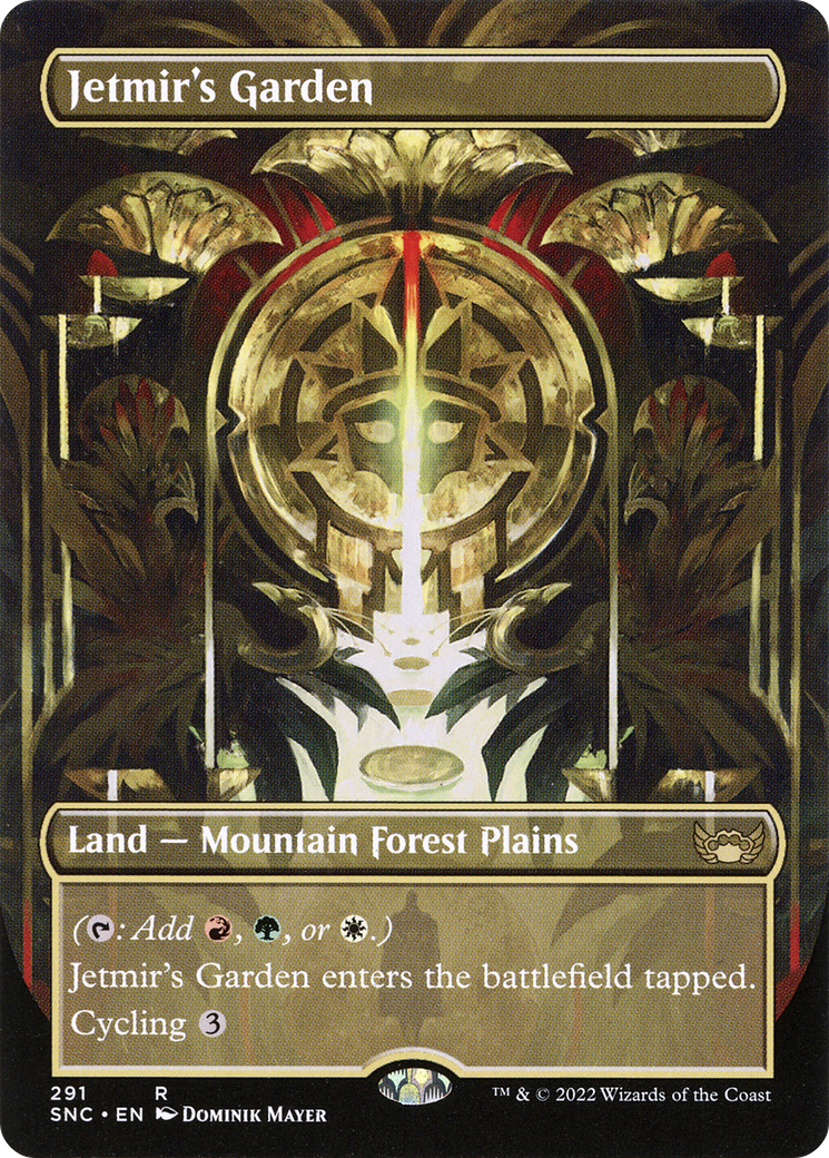 FOIL Jetmir's Garden (Borderless) (SNC-291) - Streets of New Capenna - Magic The Gathering