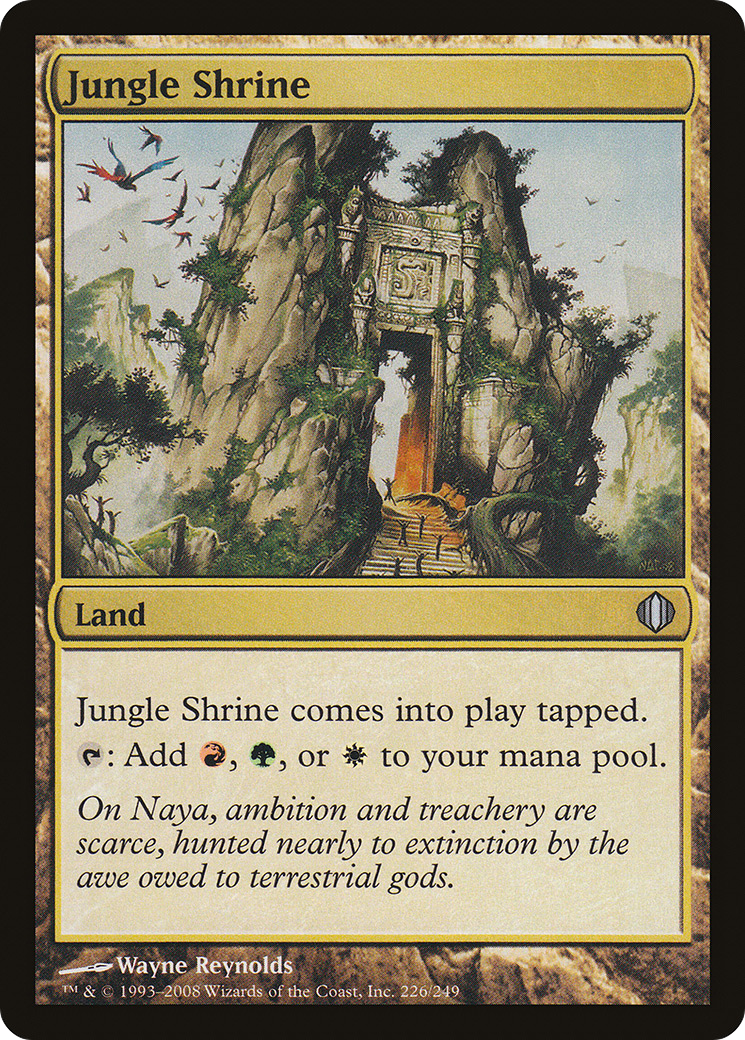 FOIL Jungle Shrine (ALA-226) - Shards of Alara - Magic The Gathering
