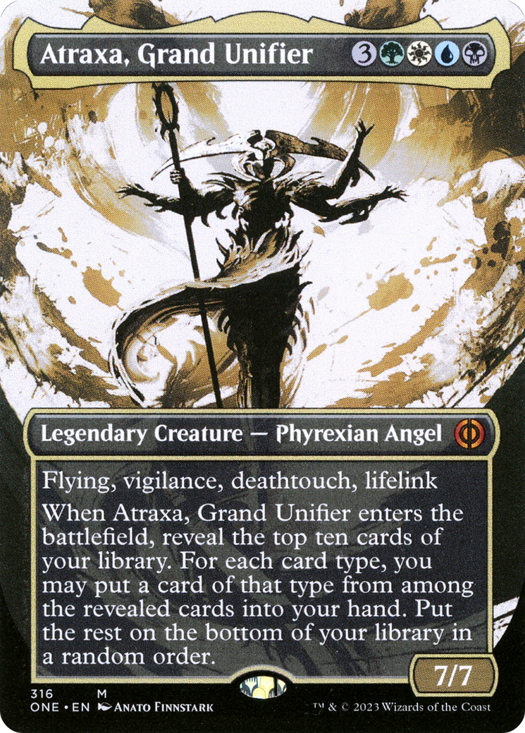 Atraxa, Grand Unifier (Showcase) (ONE-316) - Phyrexia: All Will Be One - Magic The Gathering