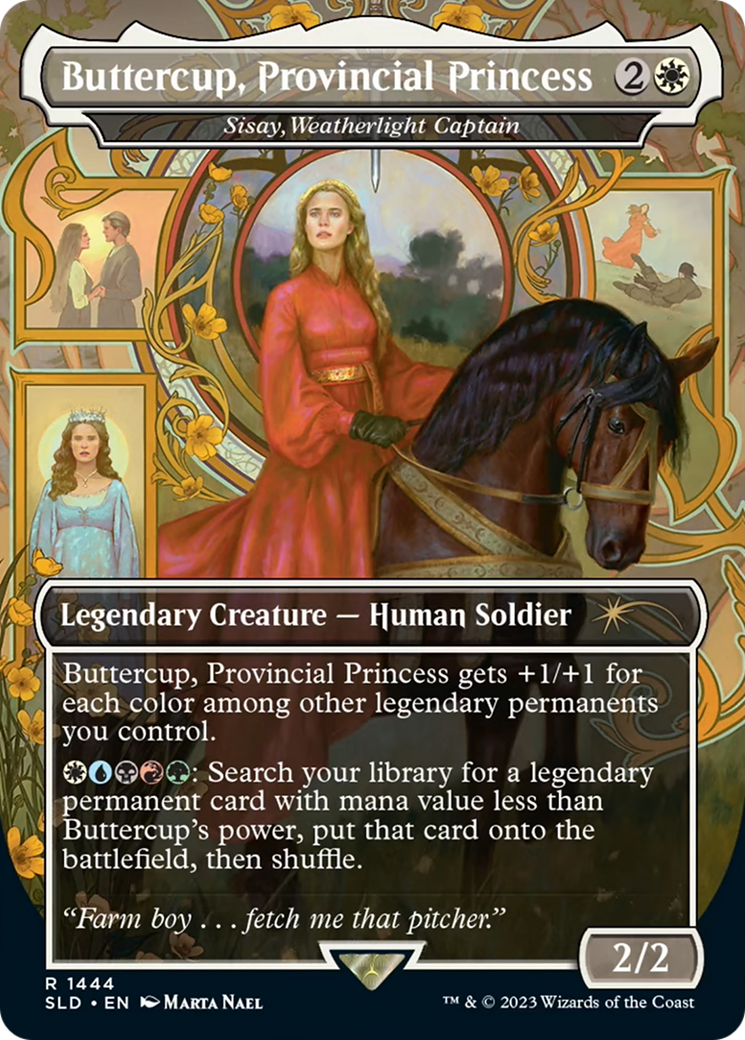 FOIL Buttercup, Provincial Princess - Sisay, Weatherlight Captain (SLD-1444) - Secret Lair Drop - Magic The Gathering