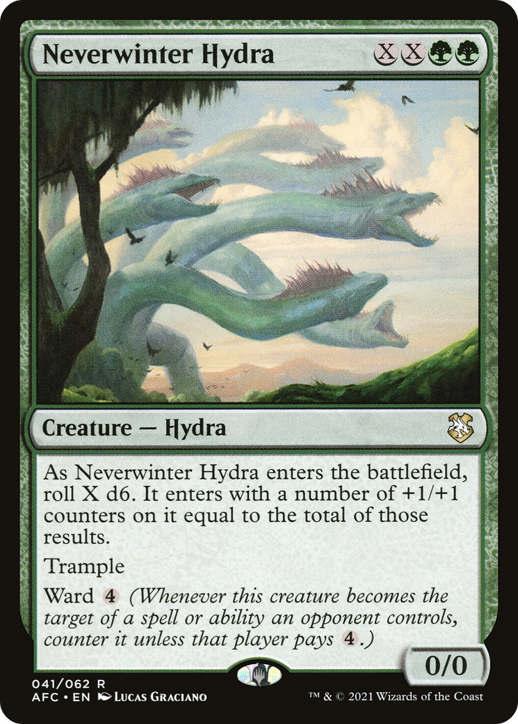 Neverwinter Hydra (AFC-041) - Forgotten Realms Commander - Magic The Gathering