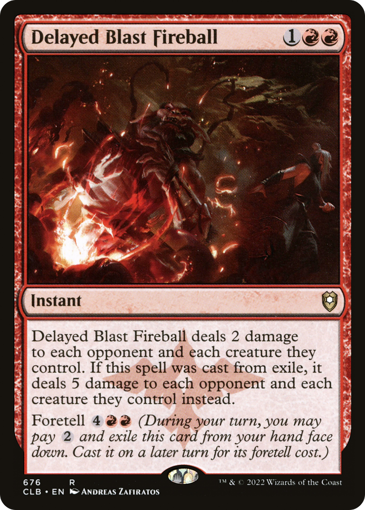 Delayed Blast Fireball (CLB-676) - Commander Legends: Battle for Baldur's Gate - Magic The Gathering