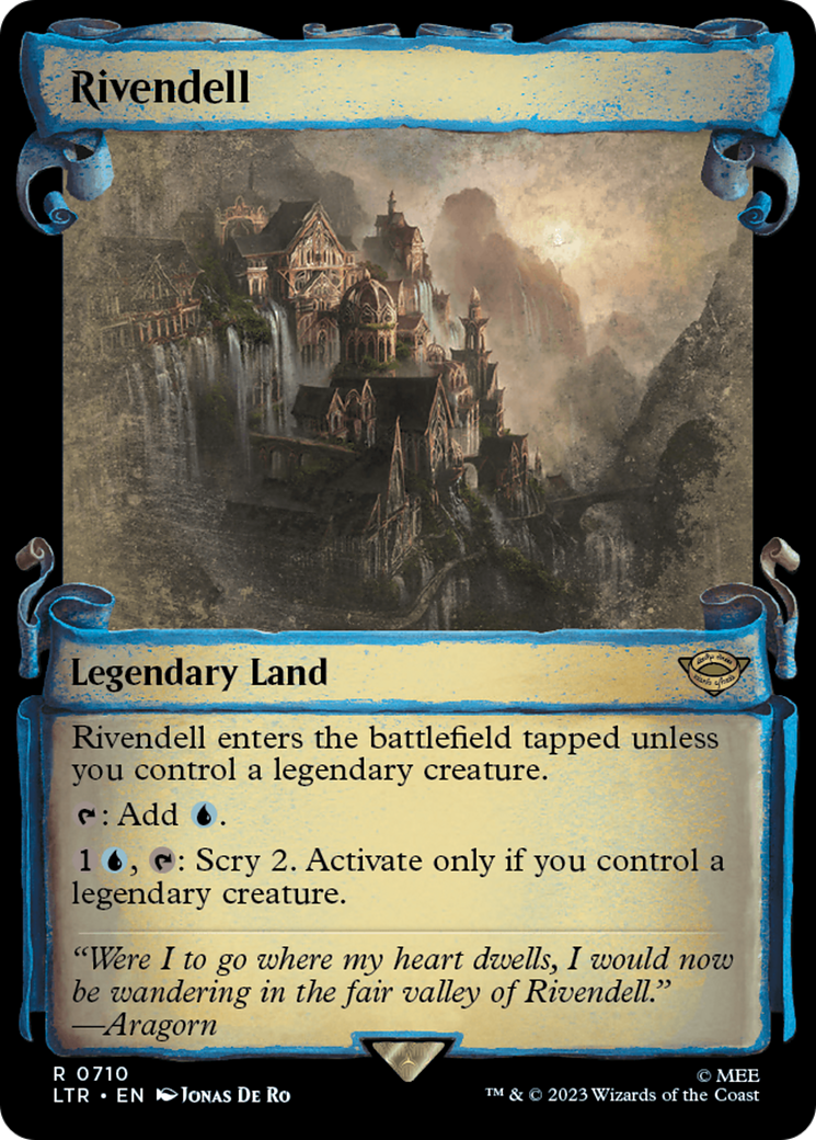 FOIL Rivendell (Showcase Scrolls) (LTR-710) - The Lord of the Rings: Tales of Middle-earth - Magic The Gathering