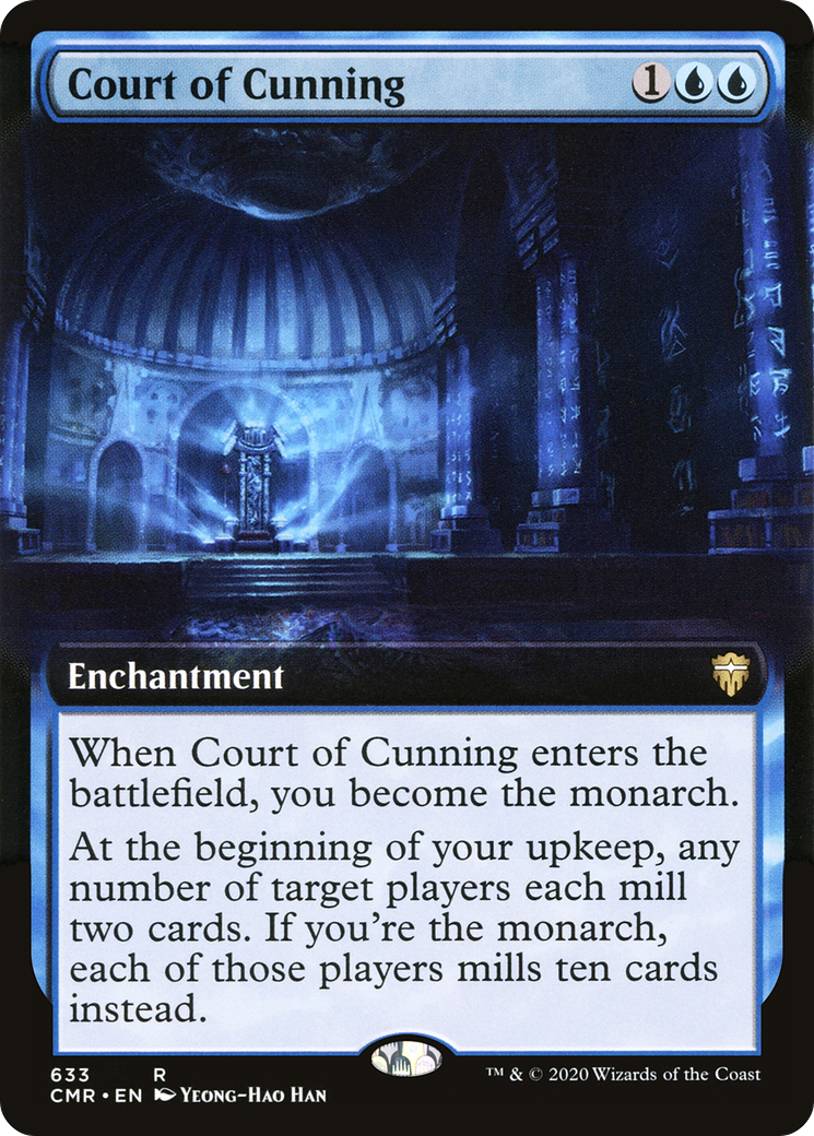 Court of Cunning (Extended Art) (CMR-633) - Commander Legends - Magic The Gathering