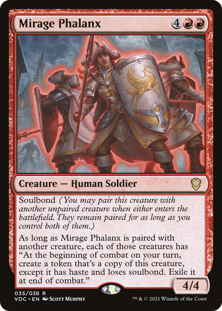 Mirage Phalanx (VOC-035) - Crimson Vow Commander - Magic The Gathering