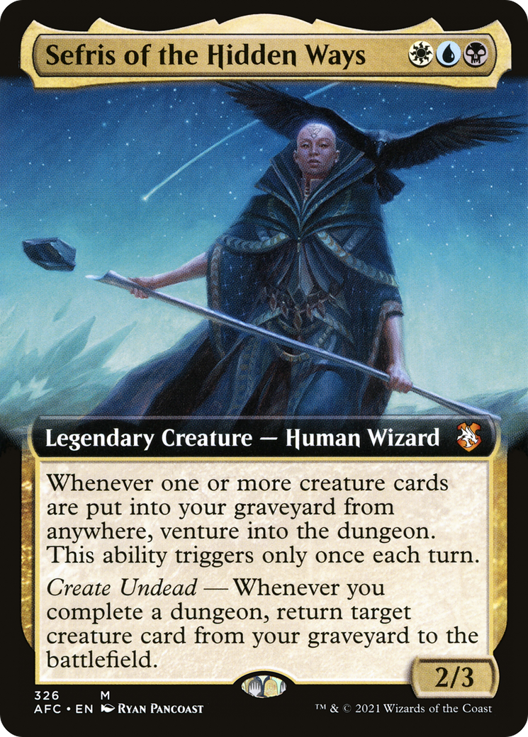 Sefris of the Hidden Ways (Extended Art) (AFC-326) - Forgotten Realms Commander - Magic The Gathering