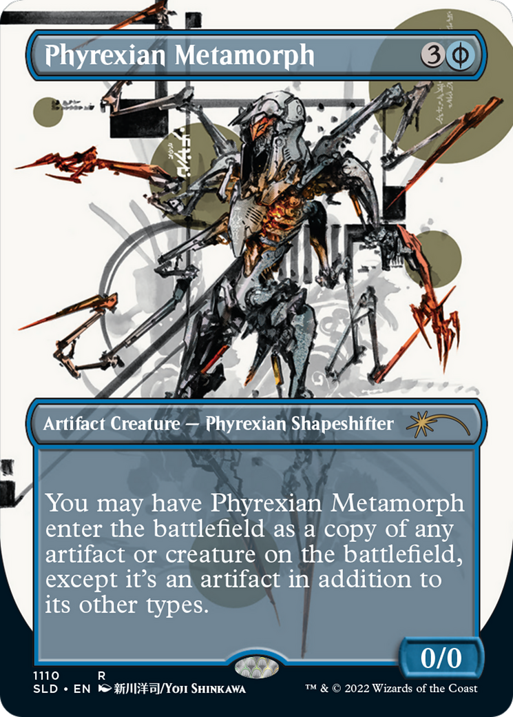 FOIL Phyrexian Metamorph (Borderless) (SLD-1110) - Secret Lair Drop - Magic The Gathering