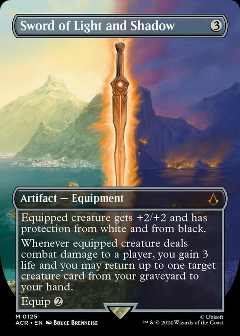 FOIL Sword of Light and Shadow (ACR-125) - Assassin's Creed (Borderless) - Magic The Gathering