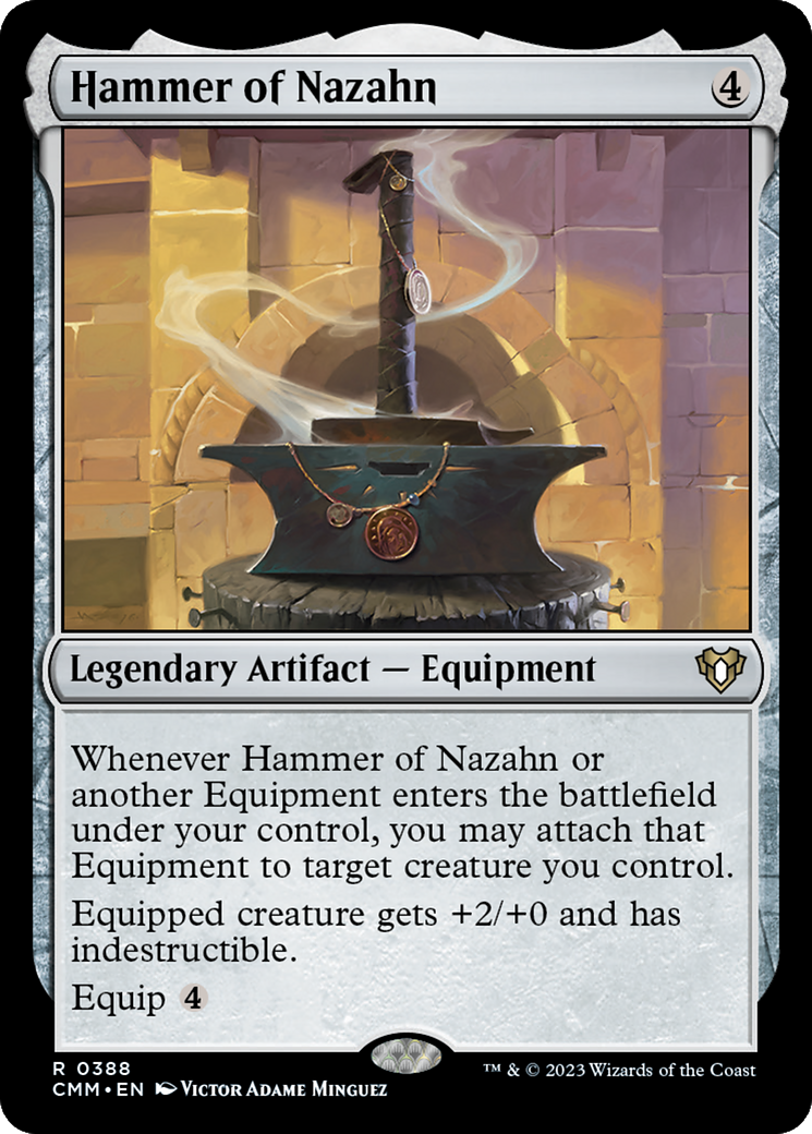 FOIL Hammer of Nazahn (CMM-388) - Commander Masters - Magic The Gathering