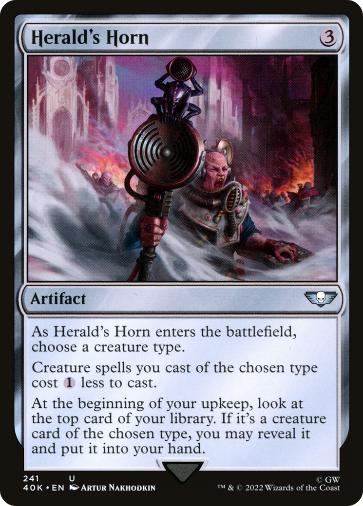 Herald's Horn (40K-241) - Warhammer 40,000 Commander - Magic The Gathering