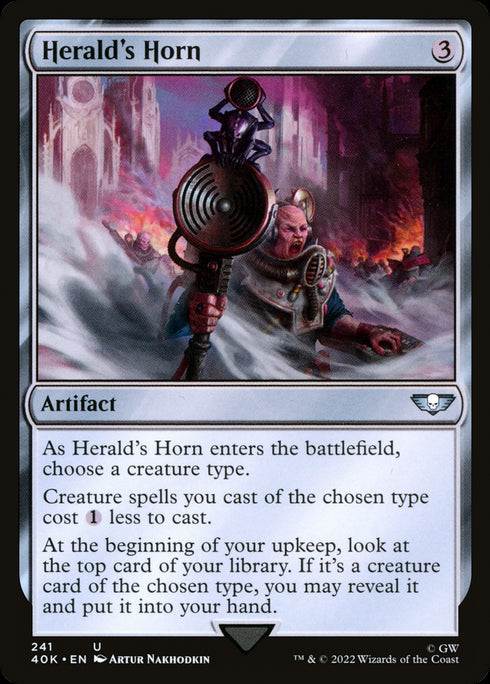 Herald's Horn (40K-241) - Warhammer 40,000 Commander - Magic The Gathering