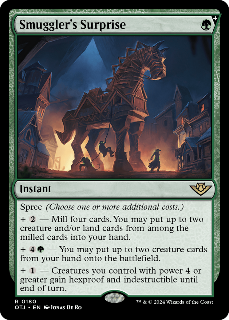 FOIL Smuggler's Surprise (OTJ-180) - Outlaws of Thunder Junction - Magic The Gathering