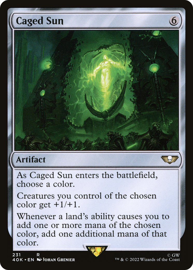 Caged Sun (40K-231) - Warhammer 40,000 Commander - Magic The Gathering