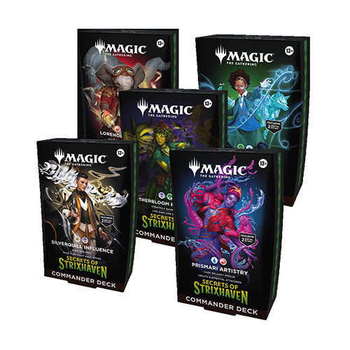 Magic Secrets of Strixhaven Commander Deck (Set of 5)