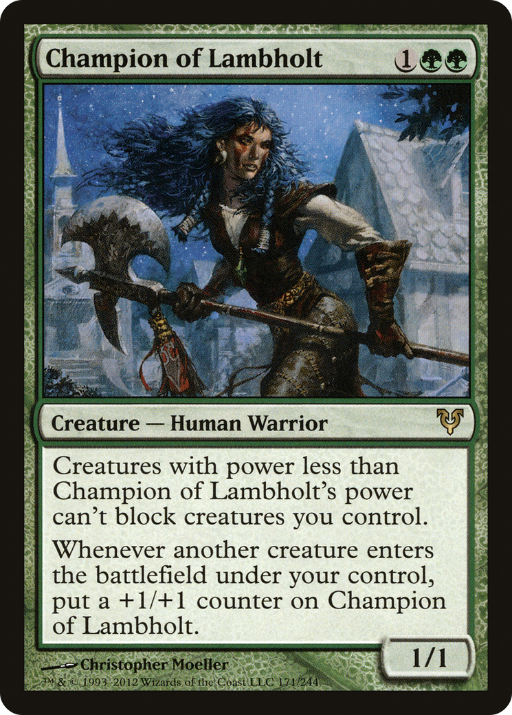 FOIL Champion of Lambholt (AVR-171) - Avacyn Restored - Magic The Gathering