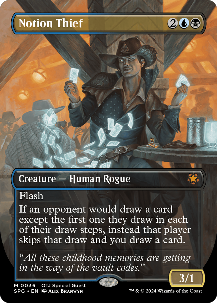 Notion Thief (Borderless) (SPG-036) - Special Guests - Magic The Gathering