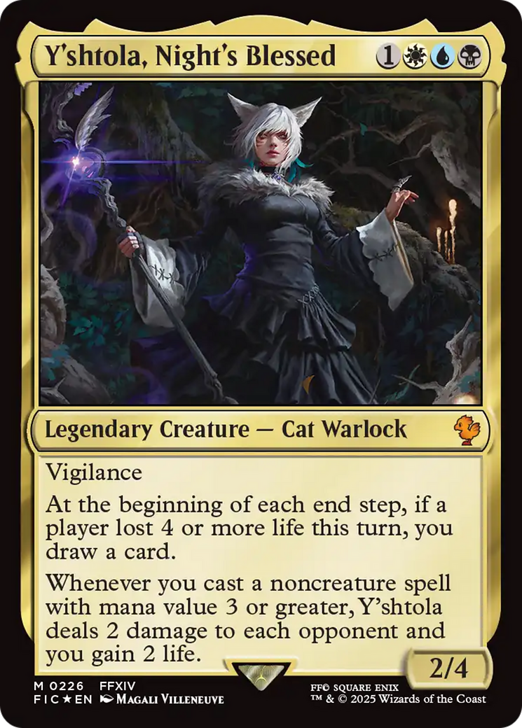 FOIL Y'shtola, Night's Blessed (Surge Foil) (FIC-226) - Commander: FINAL FANTASY - Magic The Gathering
