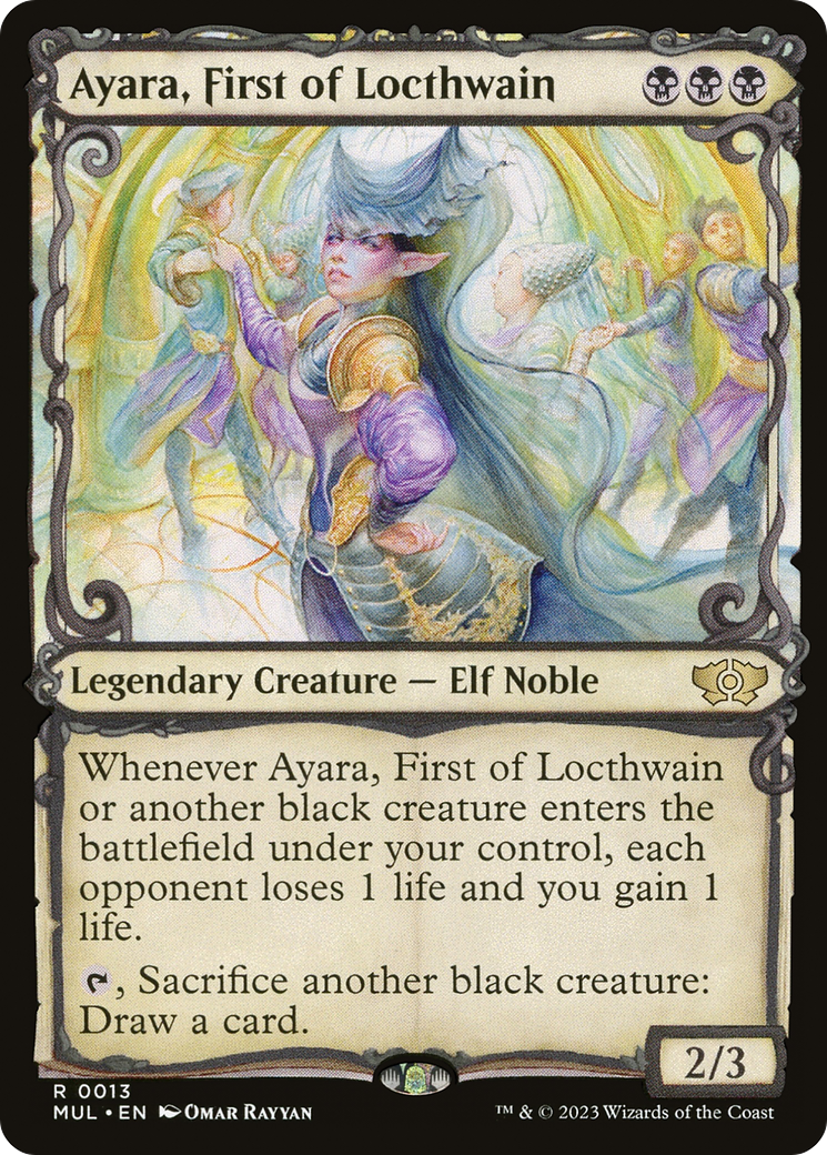 Ayara, First of Locthwain (MUL-013) - Multiverse Legends - Magic The Gathering