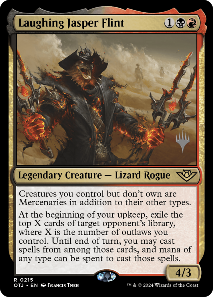 FOIL Laughing Jasper Flint (PPOTJ-215P) - Outlaws of Thunder Junction Promos - Magic The Gathering